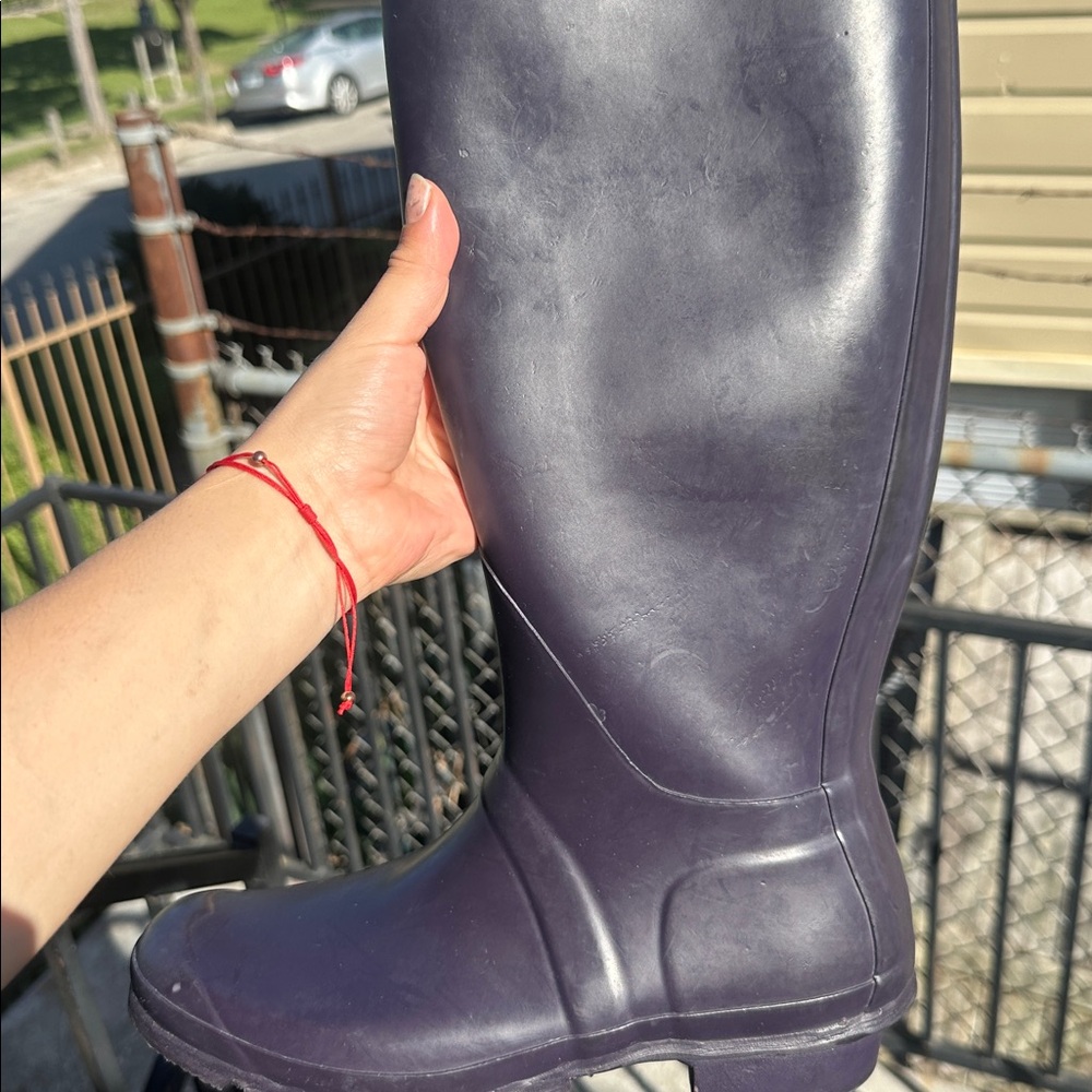 Tall Hunter Purple Women's Winter & Rain Boots - Picture 12 of 13